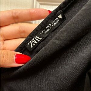 Black Ruffle Sleeve Bodysuit